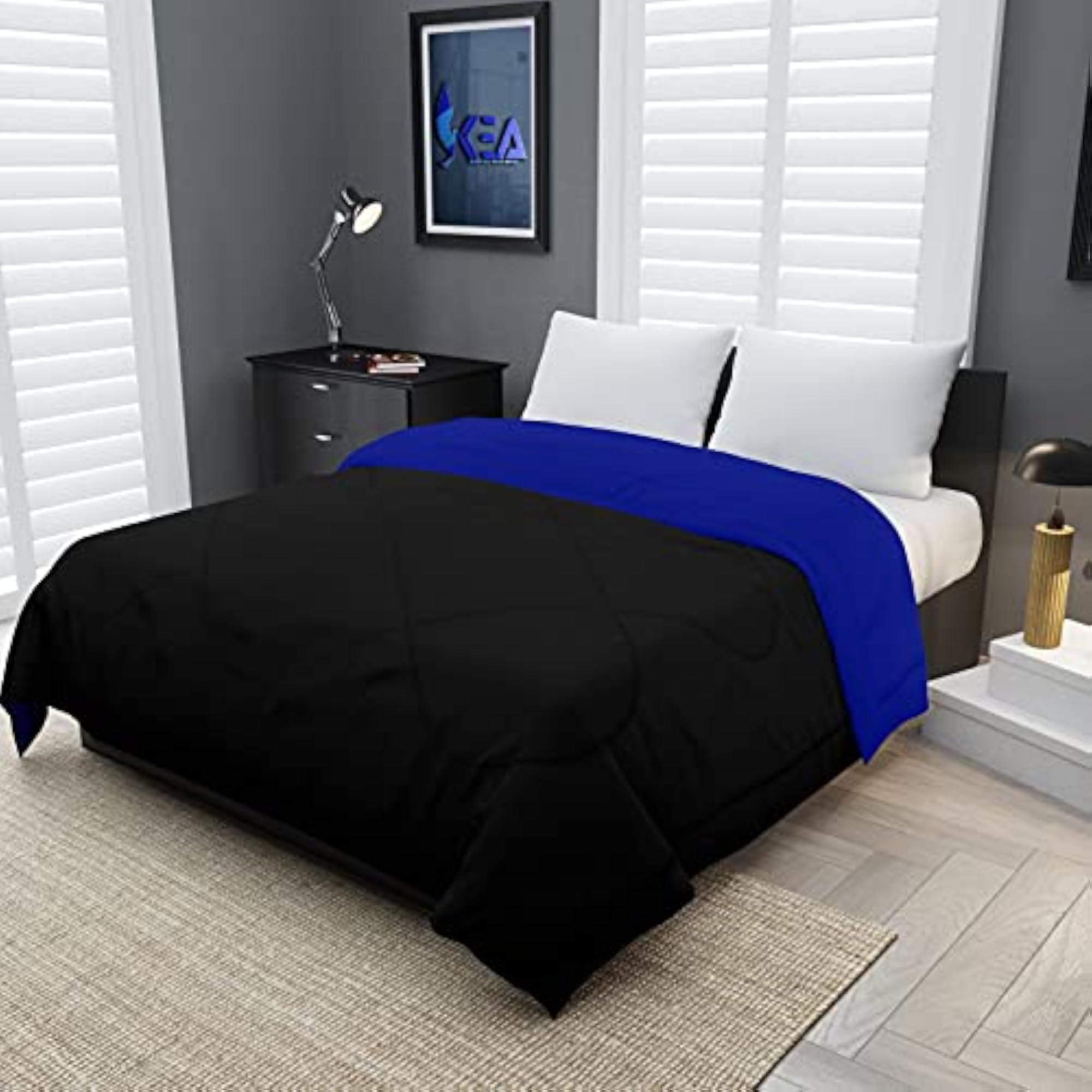 Microfibre Reversible Single Bed Comforter for All Weather